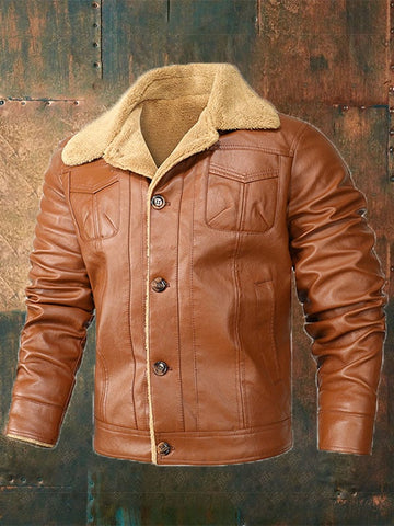 Chaqueta de trabajo de piel polar para hombre 