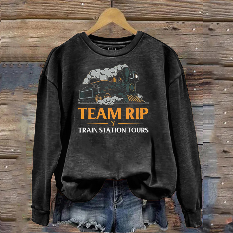 Team-Rip Train Station Tours Yellowstone Essential Sweatshirt