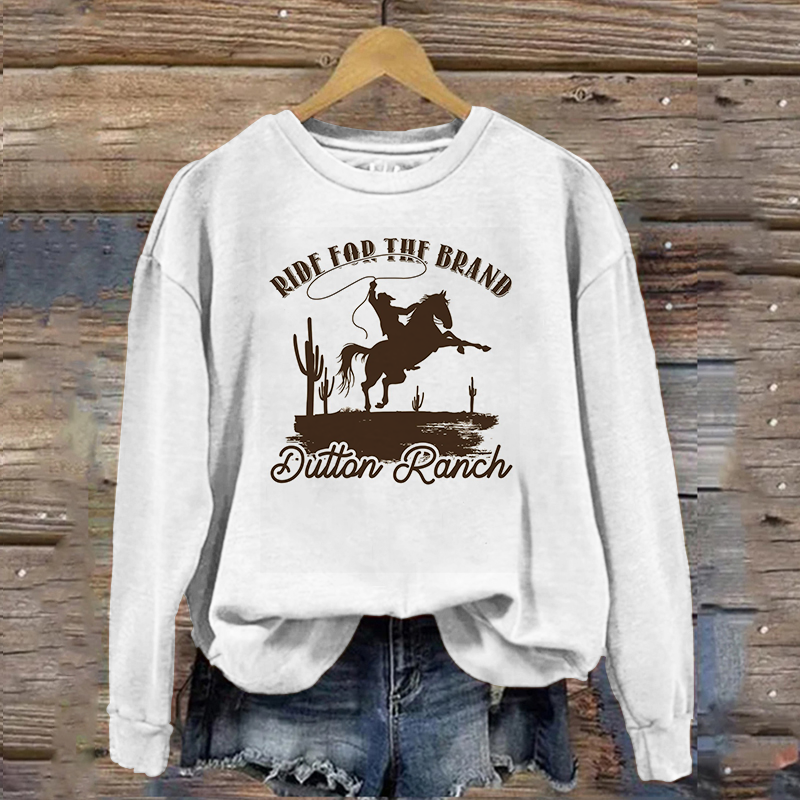 Ride For Brand Dutton Ranch, Yellowstone Lover Classic Sweatshirt