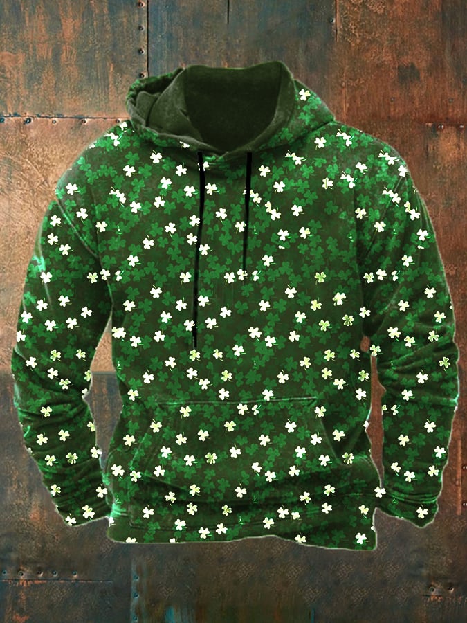 Sudadera con capucha informal con estampado del Día de San Patricio de Shenanigans Coordinator para hombre 