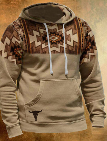 Men's Western Longhorn Haztec Hoodie