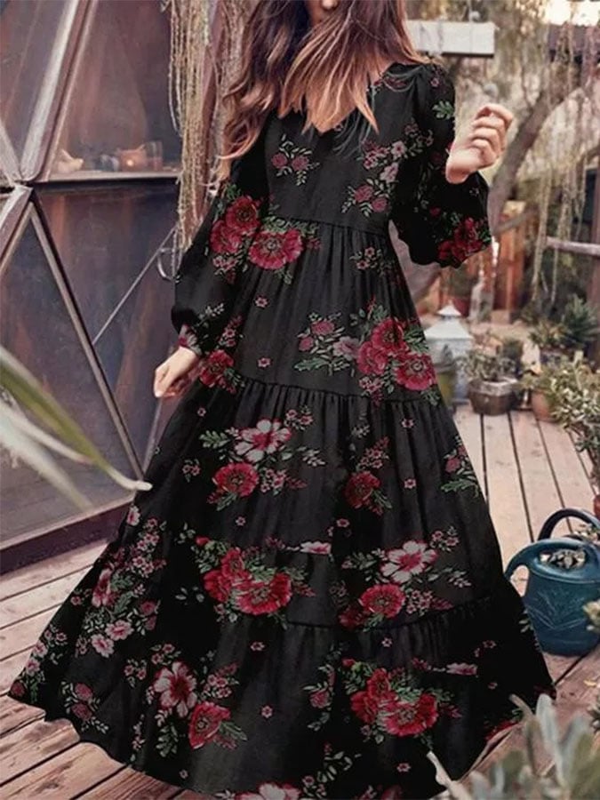 Vestido con estampado floral 