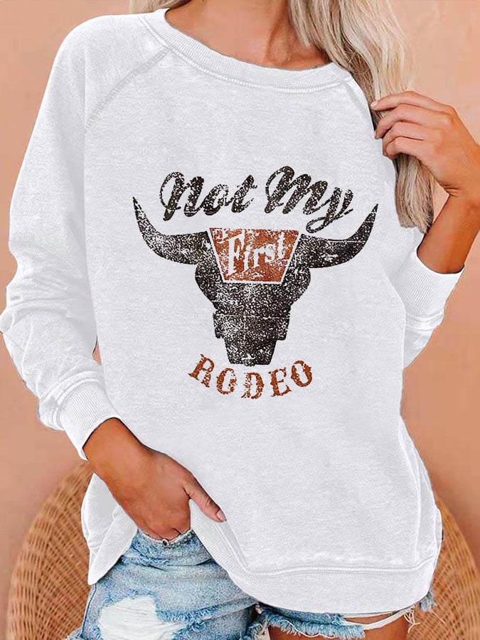 Sudadera Not My Rodeo para mujer 