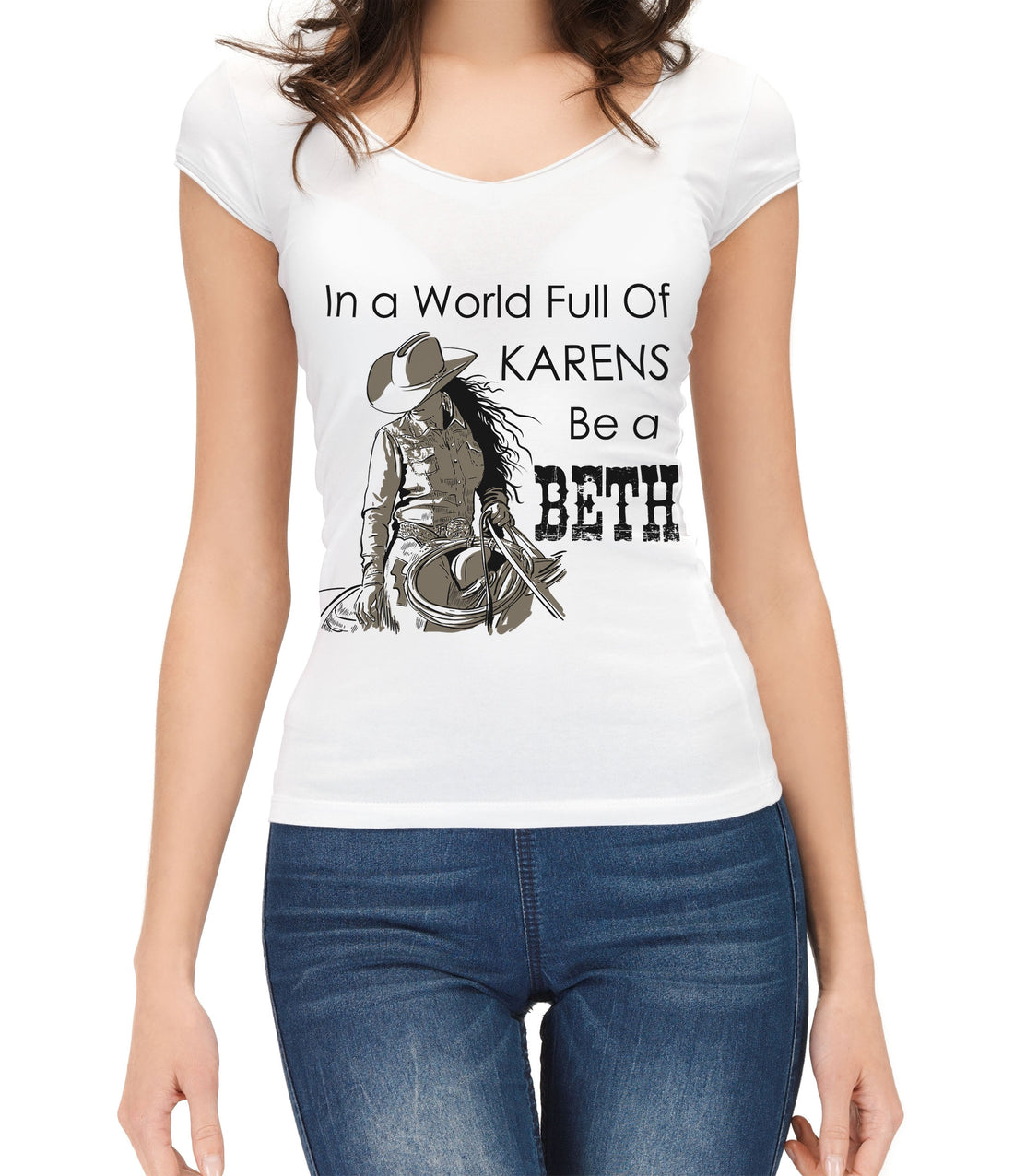 Women T-shirt, Western Shirt, Be A Beth T-Shirt