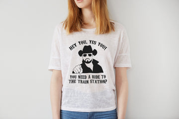 Unisex T-shirt, Need A Ride To The Train Station T-Shirt