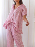 Sophie Sleep Set Gingham Berry