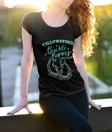 Women T-shirt, Western Shirt, Dutton Ranch, Buckle Bunny T-Shirt