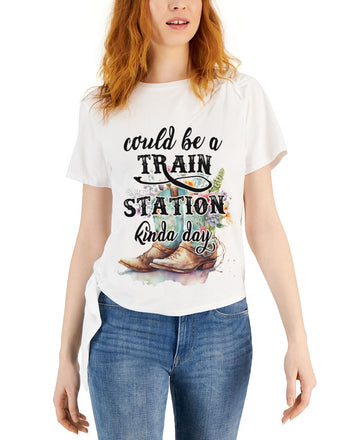 Women T-shirt, Western Shirt, Could Be A Train Station Kinda Day T-Shirt