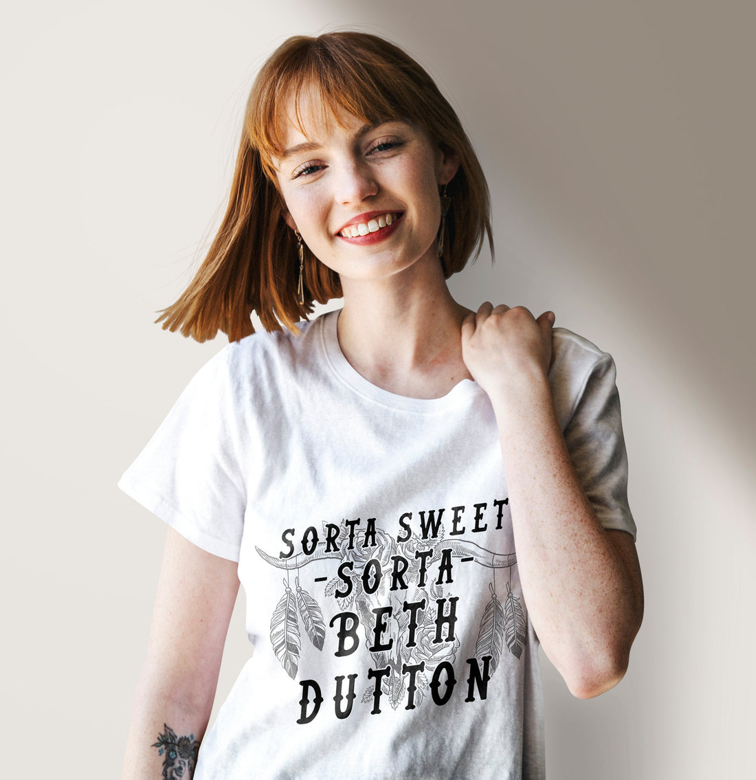 Women T-shirt, Western Shirt, Sorta Sweet Beth Dutton T-Shirt