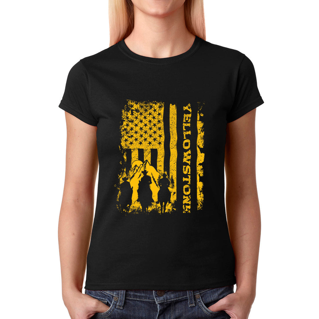 Unisex T-shirt, Western Shirt, American Flag T-Shirt