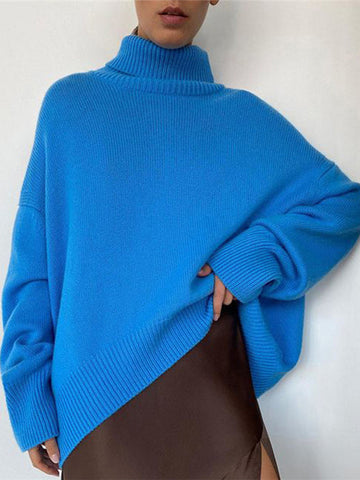 🔥Christmas Sale 🎁🎄-50% OFF-Turtleneck Sweater Solid Color Sweater