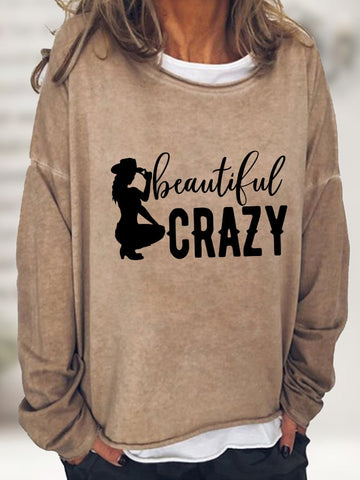 Women's Casual Beautiful CRAZY Printed Top