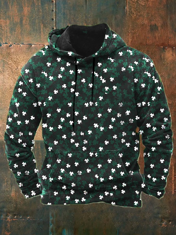 Sudadera con capucha informal con estampado del Día de San Patricio de Shenanigans Coordinator para hombre 