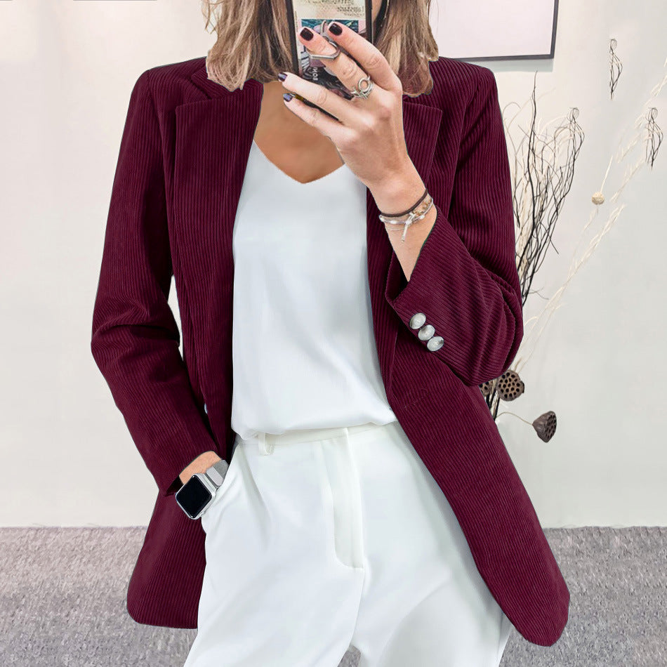 🔥Christmas Sale 🎁🎄-50% OFF-Ladies Pure Color Casual All-Match Blazer