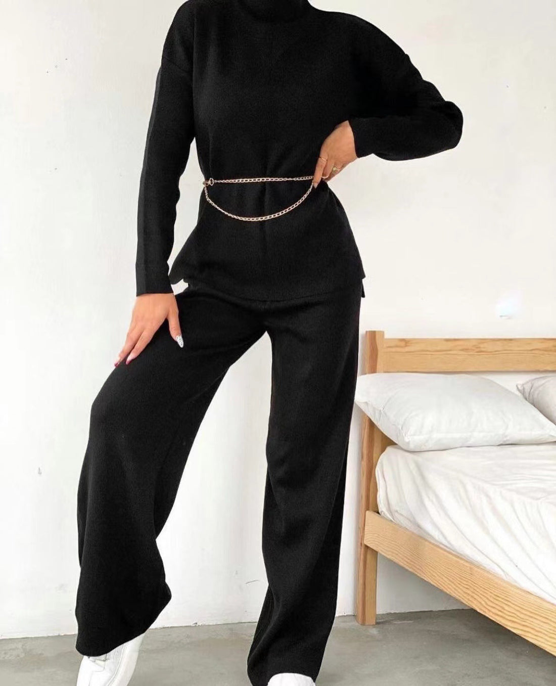 🔥Christmas Sale 🎁🎄-50% OFF-Casual simple knitted two-piece set