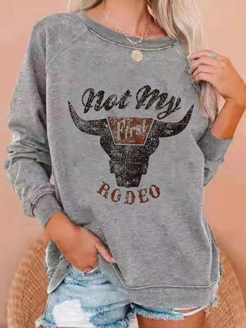 Sudadera Not My Rodeo para mujer 