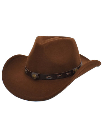 Wisherryy Vintage Western Cowboy Cowgirl Hat