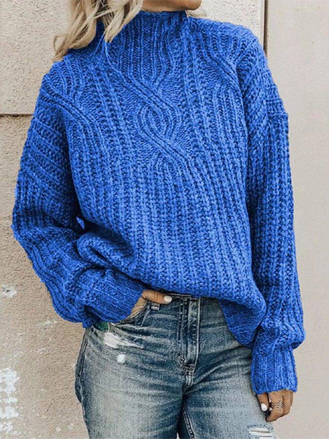 🔥Christmas Sale 🎁🎄-50% OFF-Casual Half High Neck Sweater