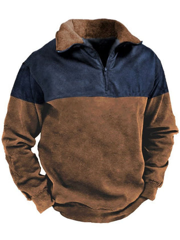 Men's Vintage Western Cowboy Print Casual Sweatshirt